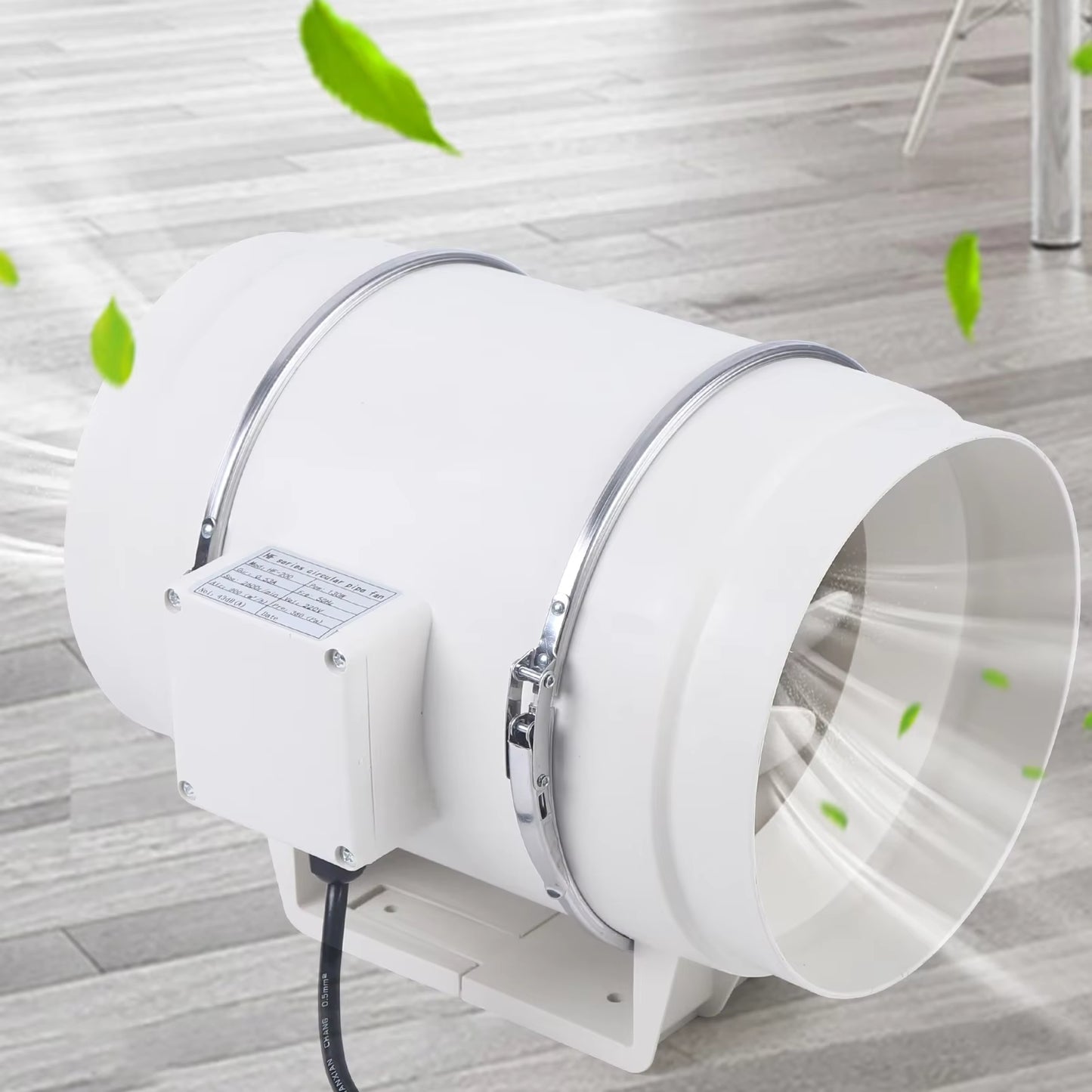 Ventilateur de Conduit 130W 220V – Extracteur d’Air Silencieux pour Cuisine, Entrepôt, Salle de Bain