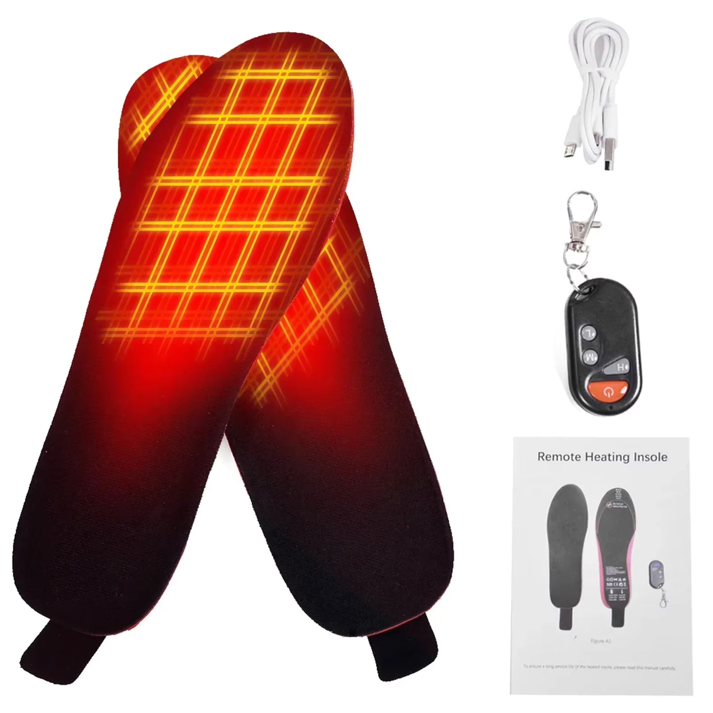 Semelles chauffantes rechargeables pour hiver – Chauffe-pieds télécommandé – Semelles chauffantes chaussures