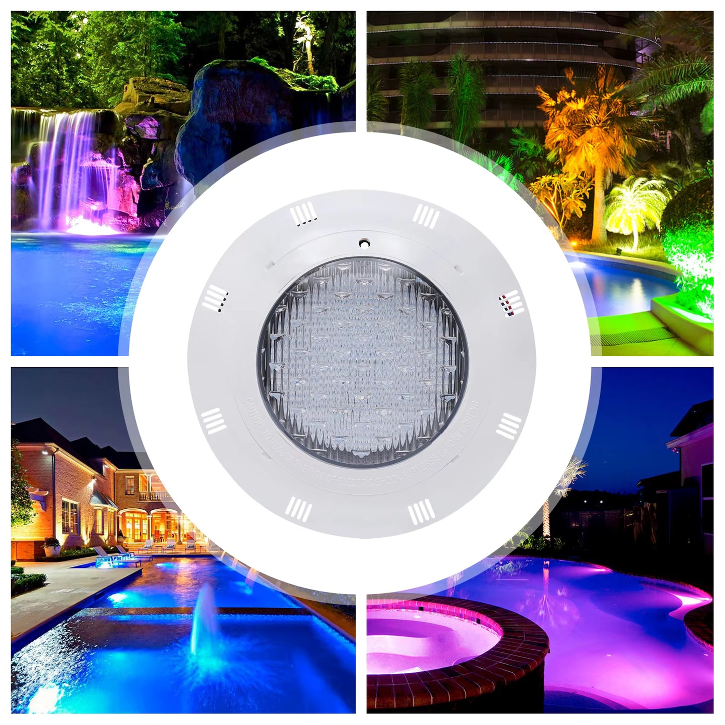 Lampe LED Piscine Submersible 45W RGB – Éclairage Sous-Marin IP68 avec Télécommande