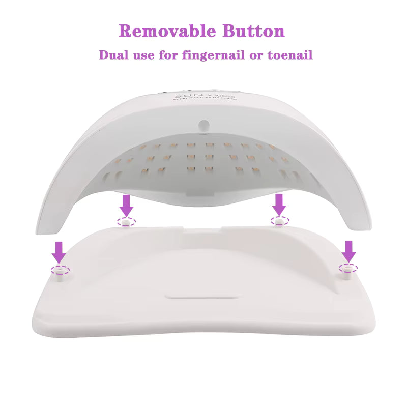 Lampe UV LED SUN X20MAX 72 LEDs pour Ongles – Sèche Vernis Gel Professionnel avec Écran LCD et Minuterie