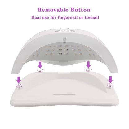 SUN X20MAX UV LED Nail Lamp 72 LEDs – Professional Gel Polish Dryer with LCD Screen and Timer