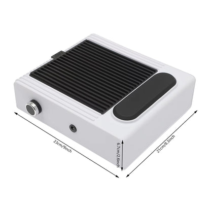 Aspirateur à Ongles 80W – Extracteur de Poussière Rechargeable pour Manucure