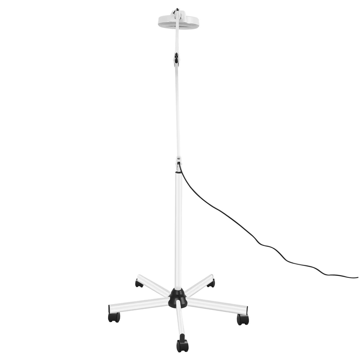 Lampe Loupe sur Pied 5X 24W LED – Lampe Grossissante avec Roulettes pour Esthétique, Onglerie et Tatouage – Éclairage Professionnel