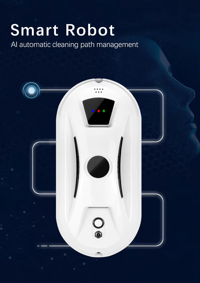 Robot nettoyeur de vitres automatique avec télécommande