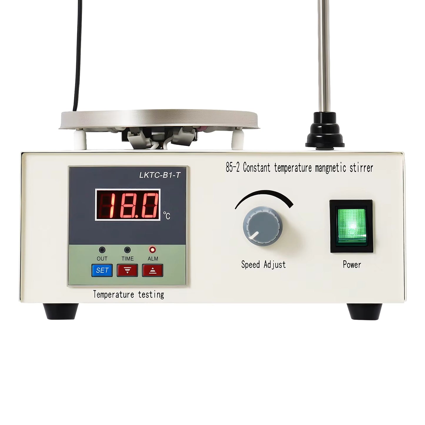 Agitateur Magnétique Chauffant 250W – Plaque Chauffante avec Contrôle Température et Vitesse – Mélangeur de Laboratoire Numérique 2000 ml