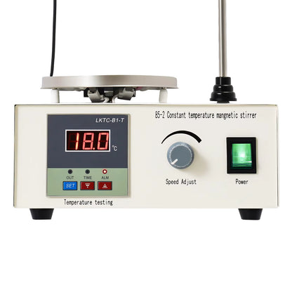Agitateur Magnétique Chauffant 250W – Plaque Chauffante avec Contrôle Température et Vitesse – Mélangeur de Laboratoire Numérique 2000 ml