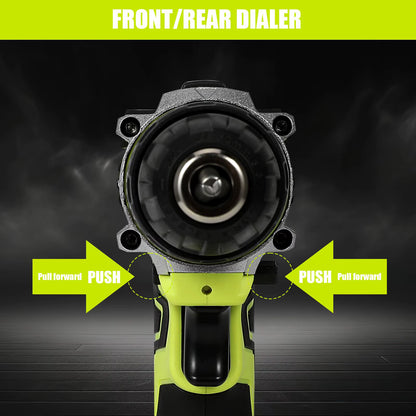 High-power rechargeable cordless hammer drill – 1350 RPM – High-speed electric screwdriver with 2 batteries