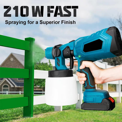 Pistolet de Pulvérisation Sans Fil 18V – Pulvérisateur Peinture HVLP 1000W