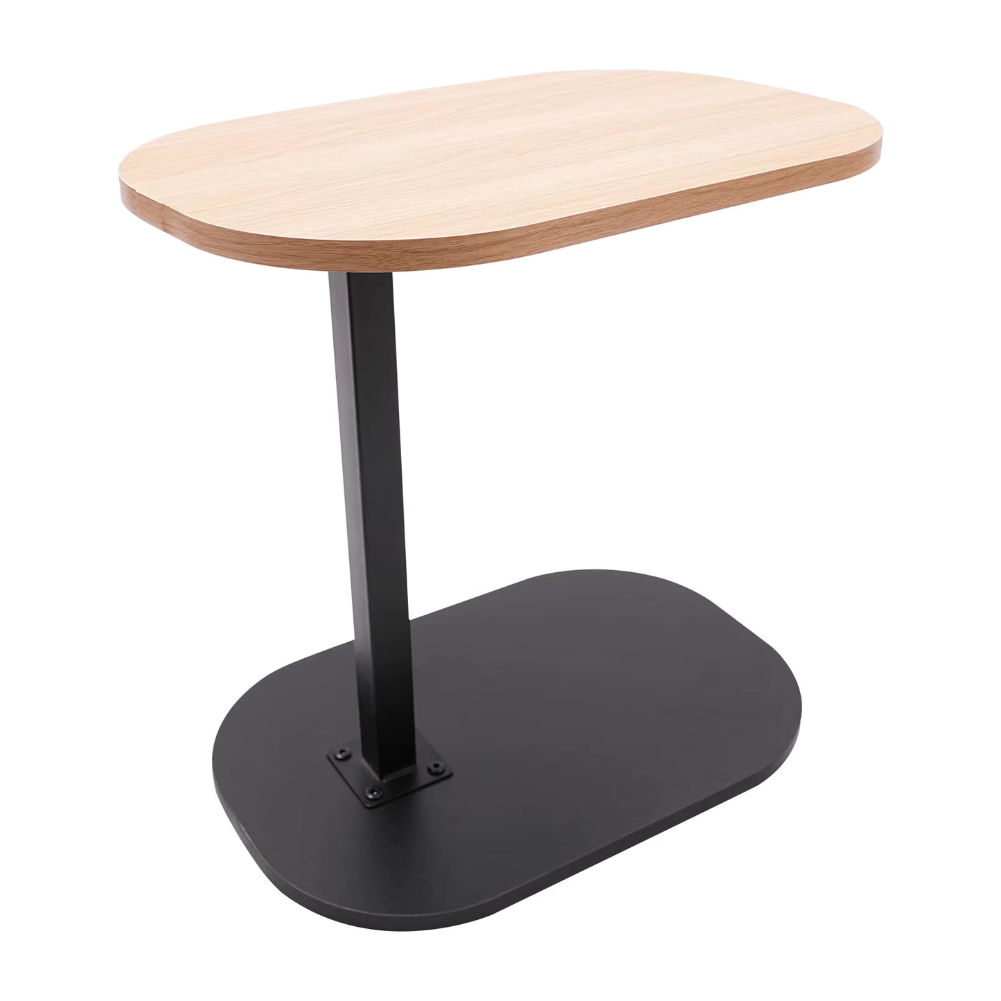 Table d’Appoint Réglable 45-80 cm – Petite Table en Forme C pour Salon, Lit ou Canapé