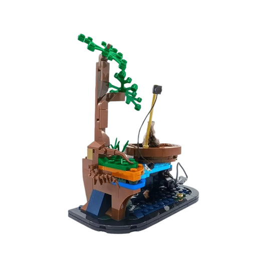 Blocs de Construction – Scène de Pêche Miniature | Maquette Décorative en Briques | Cadeau Adulte & Ado