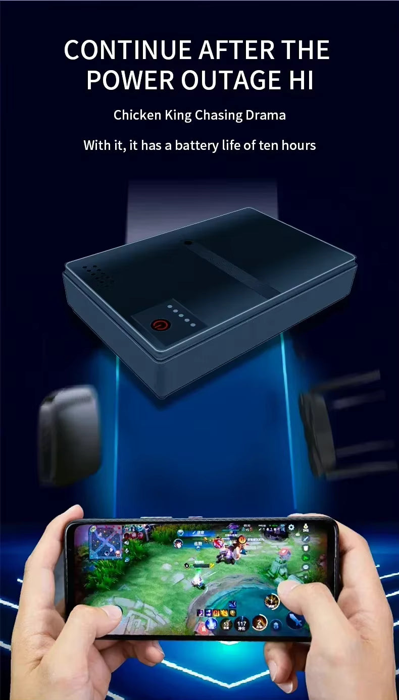 Mini UPS Routeur 5V / 9V / 12V – Alimentation de Secours pour Routeur, Caméra et Modem