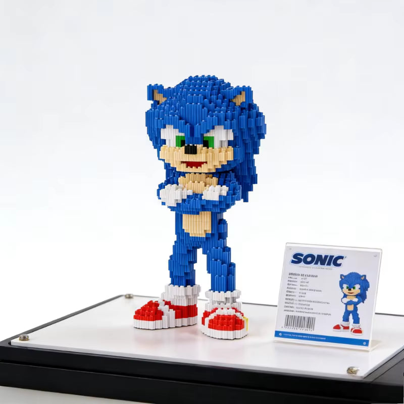 Figurine blocs de construction 3650 pièces – Modèle personnage pixel art à assembler – Jeu de construction décoratif