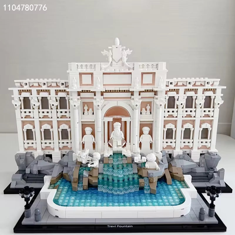 Maquette Fontaine Italienne en Blocs de Construction 1880 Pièces – Modèle Architecture Décoratif à Assembler pour Adultes et Adolescents – Collection Monument Historique