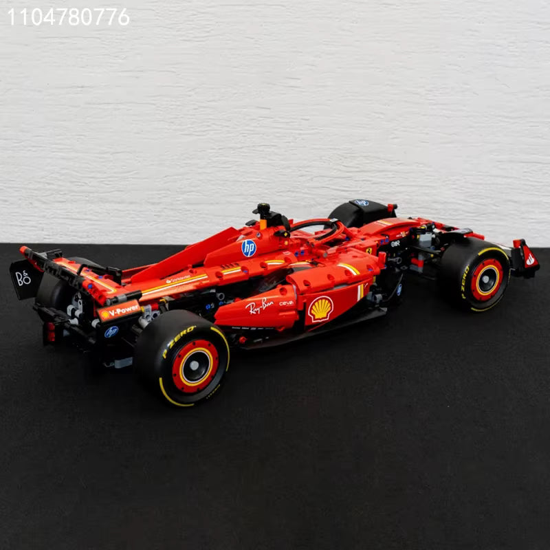 Voiture de Course Rouge SF-24 – 1361 Pièces – Blocs de Construction Compatibles 42207 – Jeu de Briques Adulte & Enfant