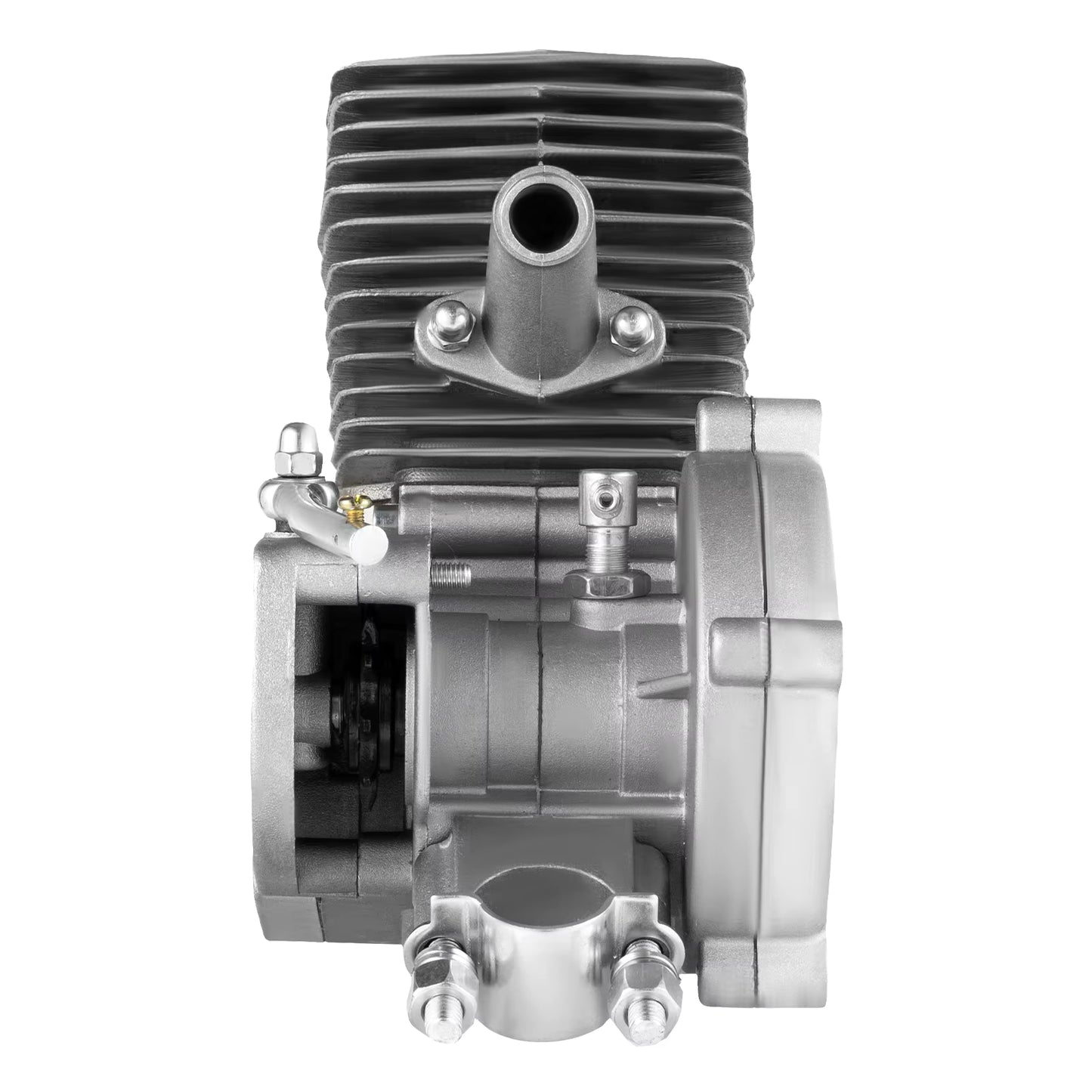 Kit moteur thermique 100cc pour vélo – Moteur 2 temps essence complet, monocylindre refroidi par air, kit conversion vélo en vélo motorisé 36/44 dents