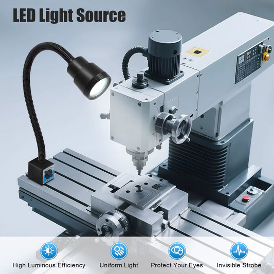 Lampe CNC LED 5W magnétique à bras flexible