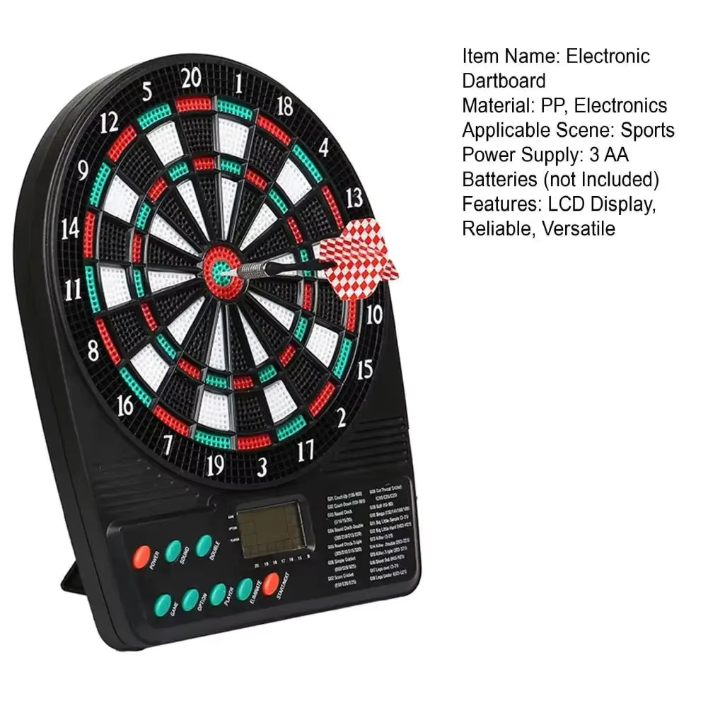 Jeu de Fléchettes Électronique avec Écran LCD – Cible de Fléchettes pour Divertissement Intérieur