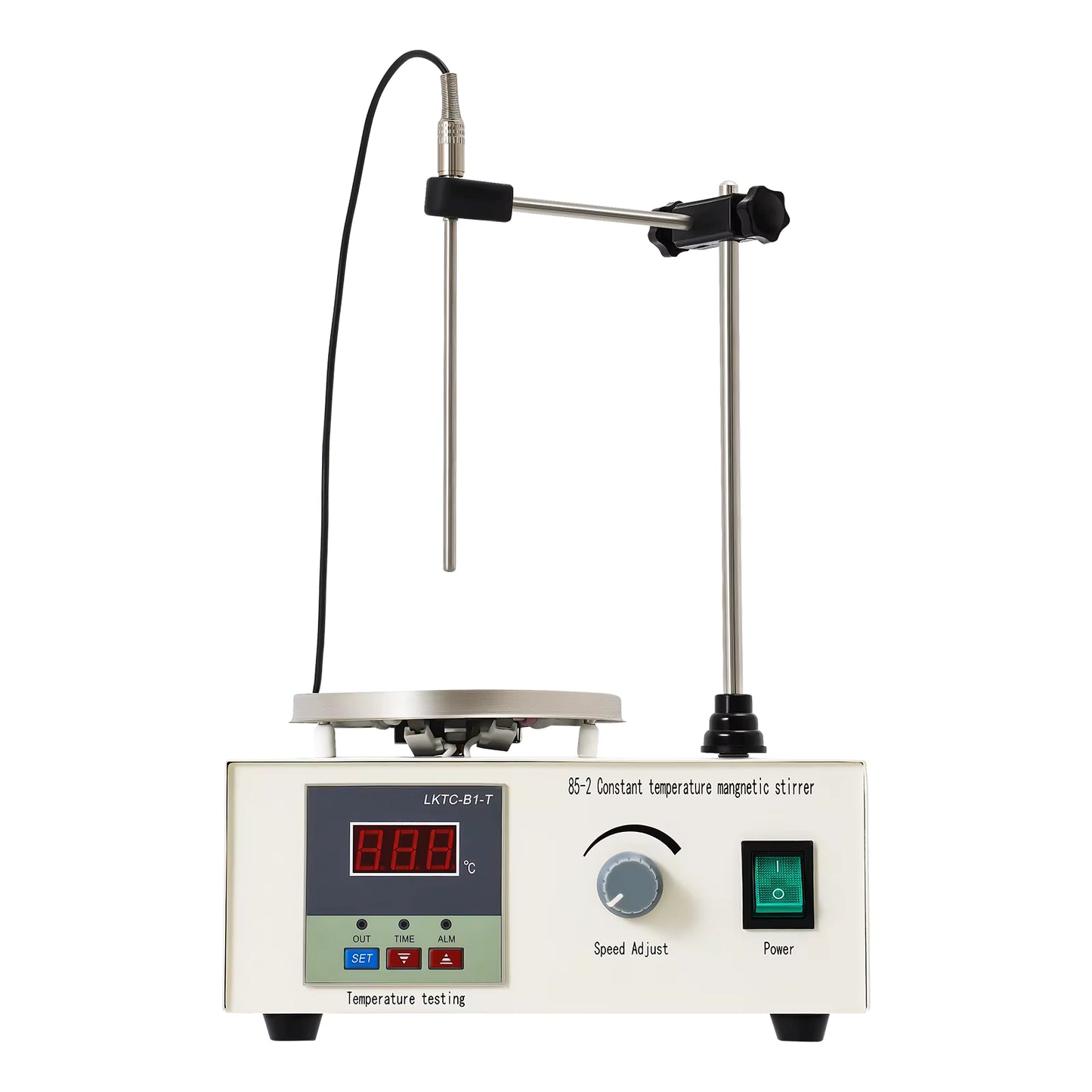 Agitateur Magnétique Chauffant 250W – Plaque Chauffante avec Contrôle Température et Vitesse – Mélangeur de Laboratoire Numérique 2000 ml
