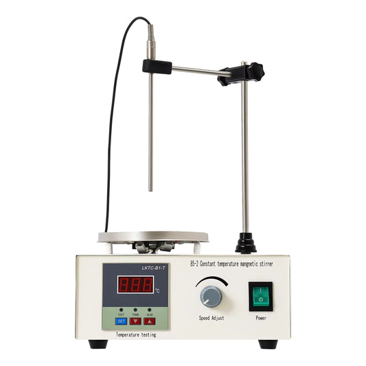 Agitateur Magnétique Chauffant 250W – Plaque Chauffante avec Contrôle Température et Vitesse – Mélangeur de Laboratoire Numérique 2000 ml