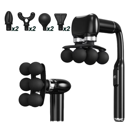 Pistolet de Massage Électrique 6 Têtes – Masseur Musculaire Haute Fréquence, Relaxation Corps, Dos, Nuque, Sport & Récupération