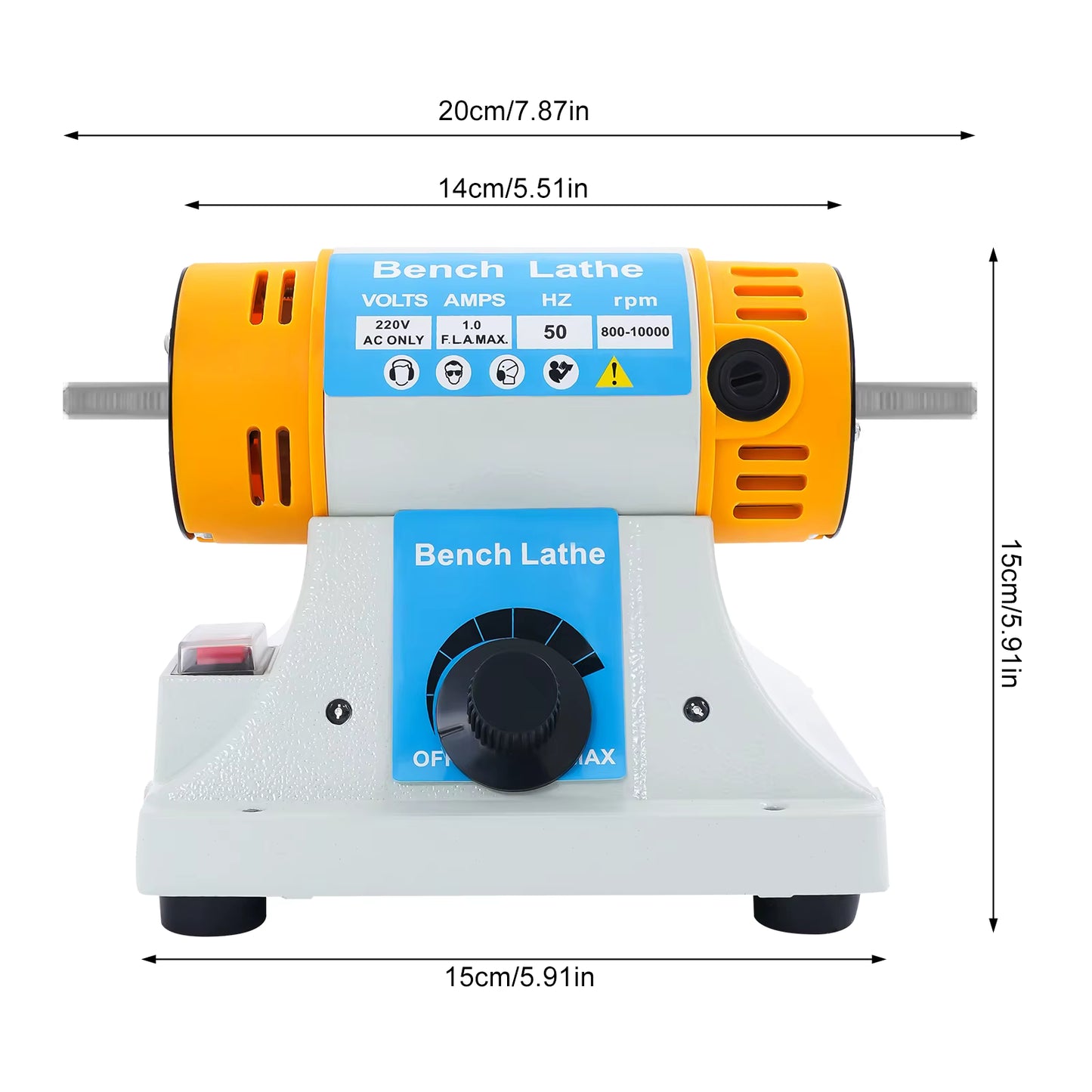 Polisseuse de table électrique filaire 320 W à vitesse réglable