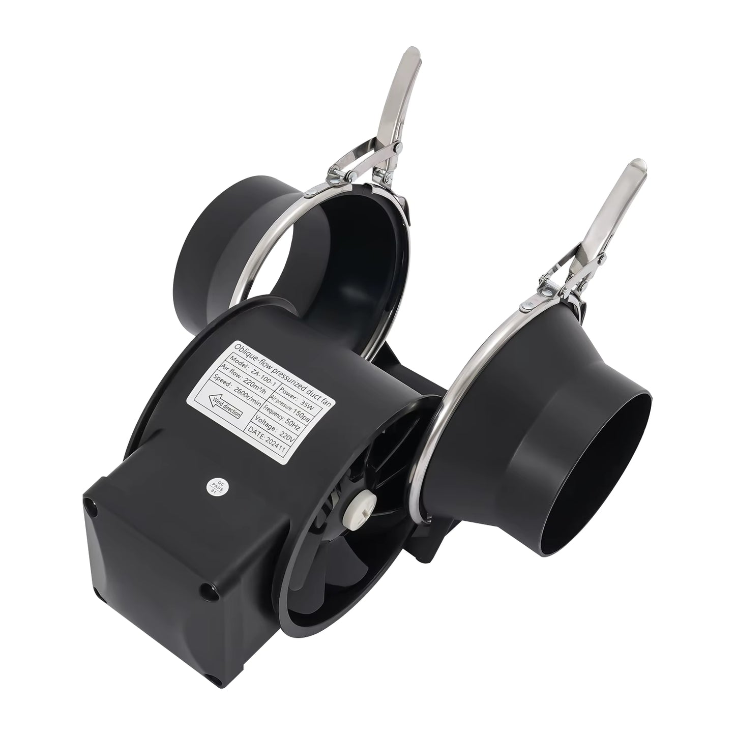 Ventilateur d’extraction 220V silencieux 220 m³/h