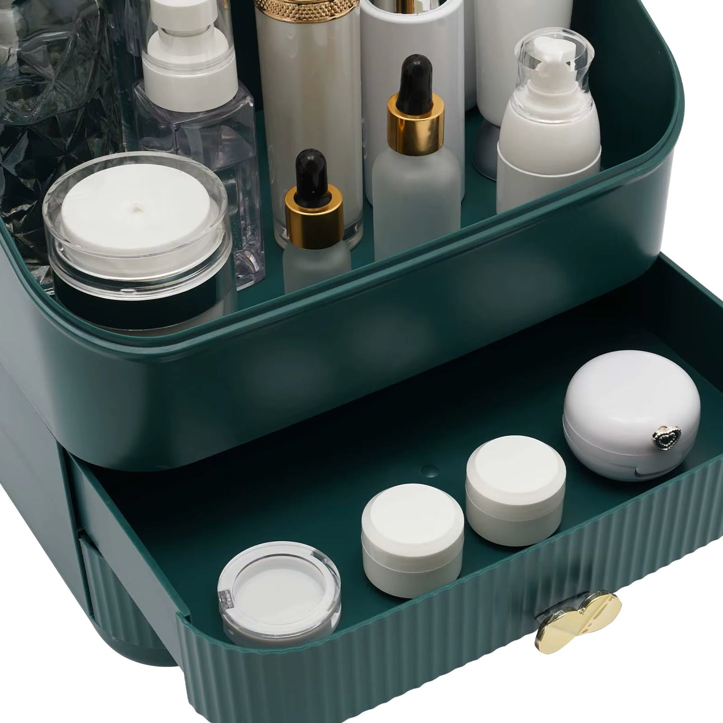 Organisateur de Maquillage avec Tiroirs – Anti-Poussière avec Couvercle