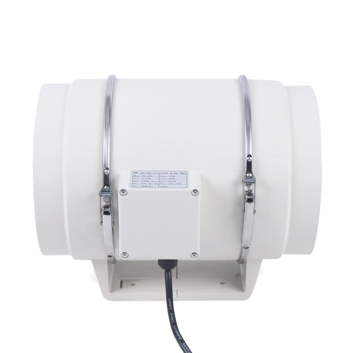 Ventilateur de Conduit 130W 220V – Extracteur d’Air Silencieux pour Cuisine, Entrepôt, Salle de Bain