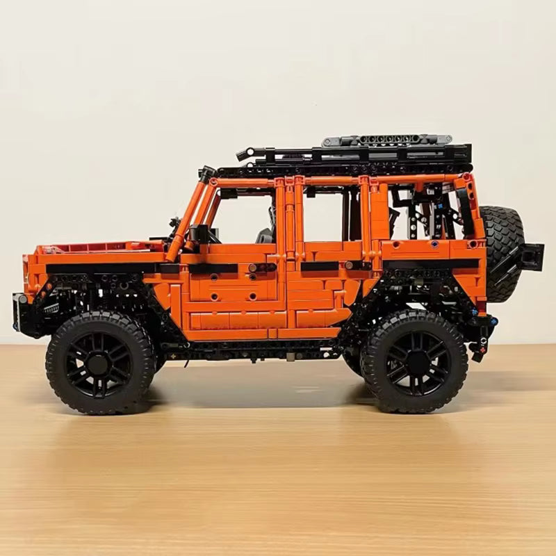 4x4 Tout-Terrain en Blocs de Construction 2891 Pièces – Véhicule Off-Road Orange à Assembler – Maquette SUV de Collection pour Adultes et Adolescents – Jeu de Construction Créatif
