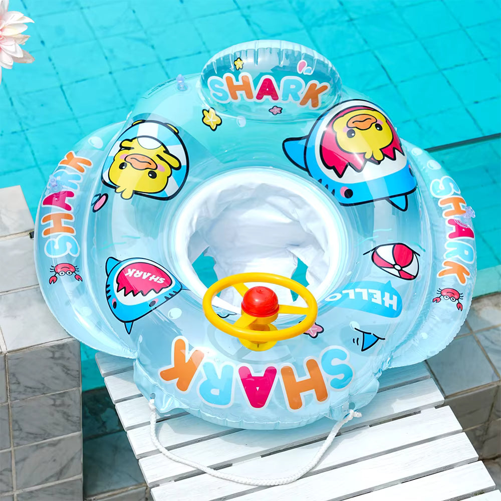Bouée Bébé Gonflable avec Siège de Sécurité – Flotteur Piscine Enfant – Anneau de Natation pour Baignade et Jeux Aquatiques d'Été