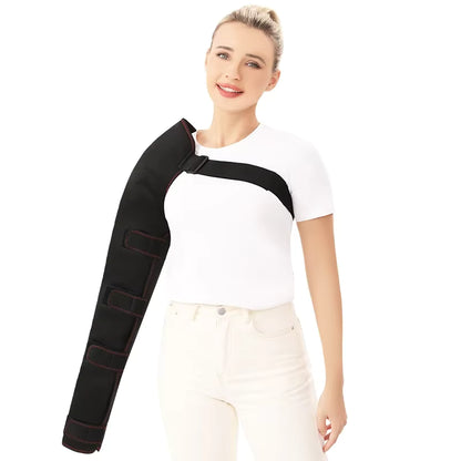 Attelle Chauffante Électrique Bras & Épaule – Coussin Anti-Douleur, Massage & Soulagement Articulations – Prise UE