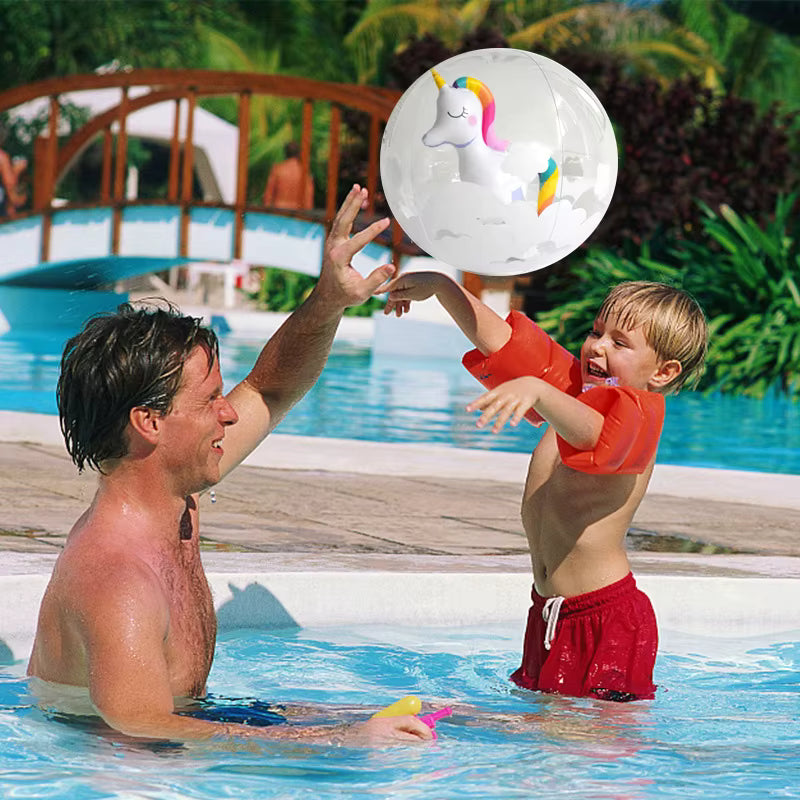 Bouée gonflable licorne 30 cm pour piscine – ballon de plage enfant – jouet aquatique été sécurité baignade piscine plage