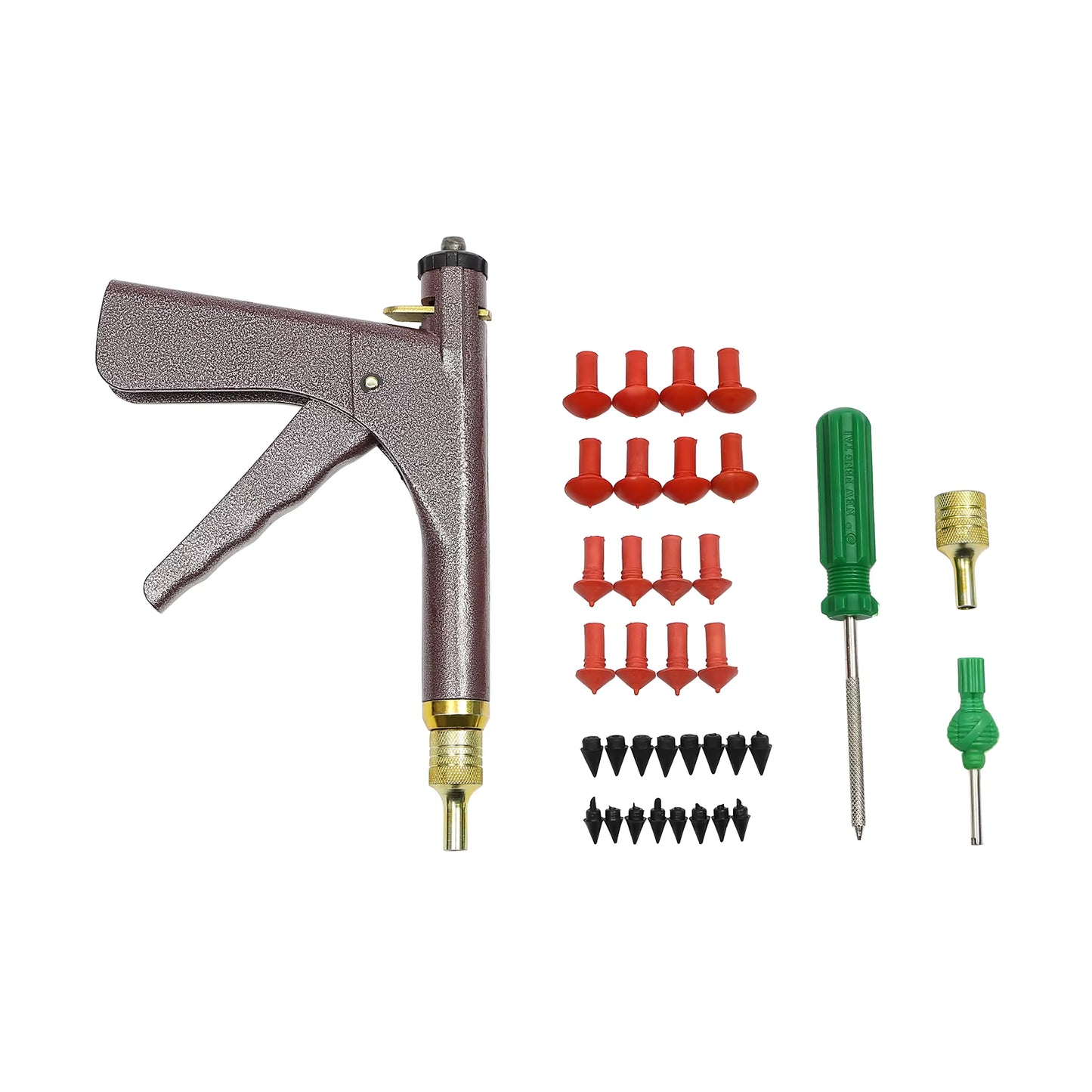 Kit de Réparation Pneu Tubeless avec Pistolet – Outil Professionnel Bouchon Champignon