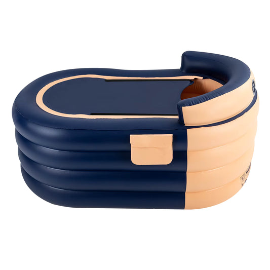 Baignoire Gonflable Adulte 100 kg – Avec Pompe Électrique Sans Fil | Pliable Portable | Intérieur Extérieur