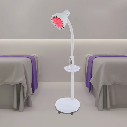 Lampe Infrarouge Chauffante 275W Rotative 360° – Lampe de Physiothérapie Réglable avec Télécommande 220V