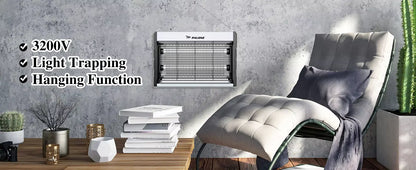 Zapper Électrique Anti-Moustiques 3200V – Tueur d’Insectes avec Chaîne de Suspension