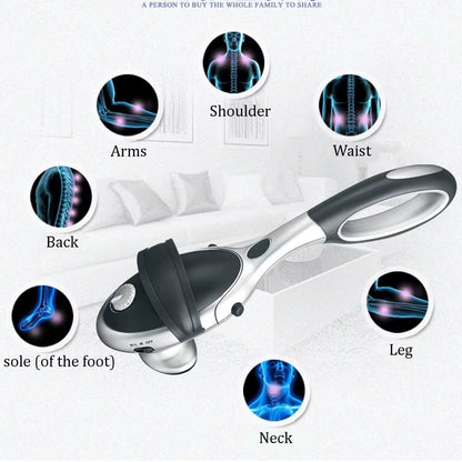 Bâton de Massage Électrique À Vibration – Relaxation Musculaire Cou, Dos & Taille – Masseur Corporel Portable