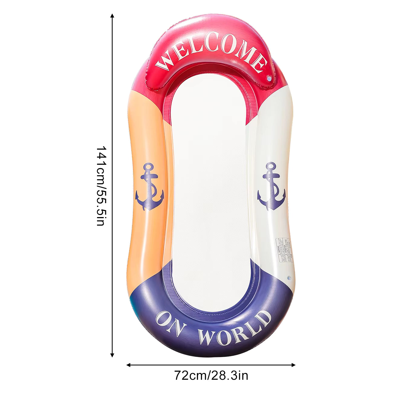 Matelas Gonflable Flottant pour Piscine – Hamac Aquatique & Chaise Longue Gonflable – Bouée de Détente Adulte pour Plage et Vacances