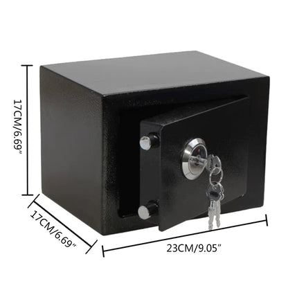 4.6L steel wall safe with 3 keys