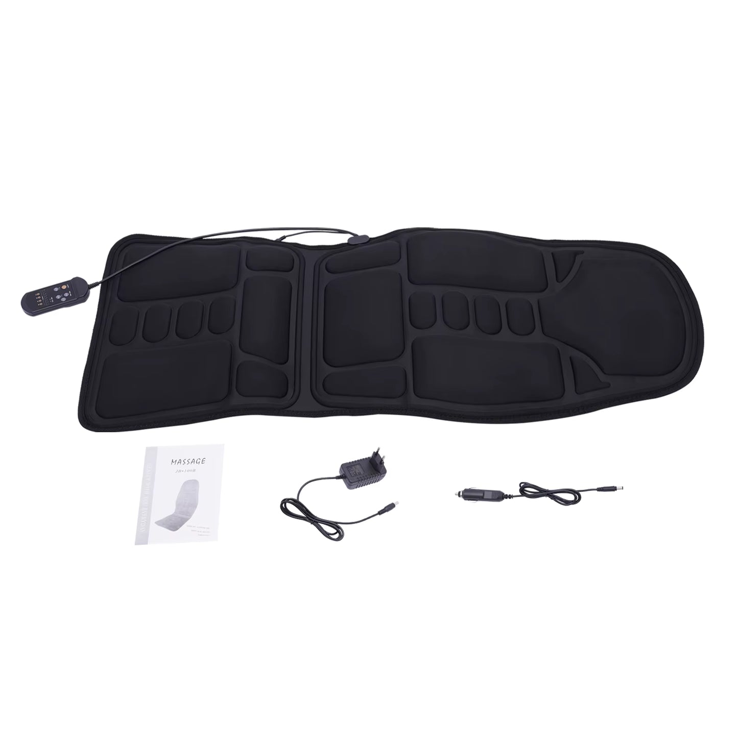 Coussin de Massage pour Chaise avec Chaleur – Masseur de Dos Pliable 8 Modes de Massage