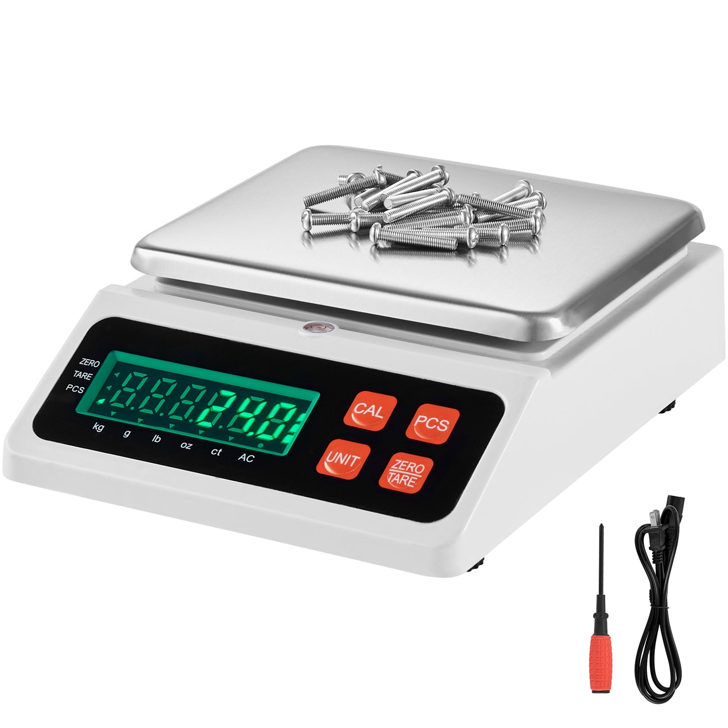 Balance de Comptage Numérique 10 kg x 0,1 g – Balance Électronique LED – Balance de Table Industrielle