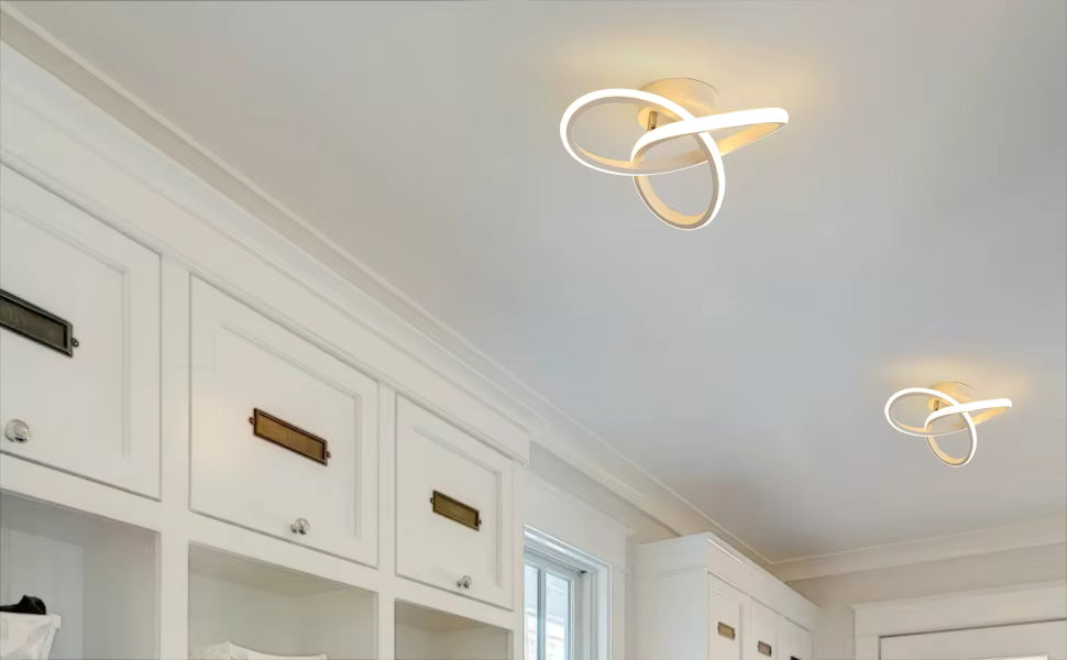 Plafonnier LED Moderne 20W 2200LM – Luminaire Blanc pour Cuisine, Couloir et Chambre