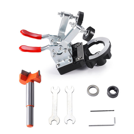 Kit Gabarit Perçage Charnière 35 mm – Guide Perceuse Porte Armoire – Localisateur Trou Charnière Invisible