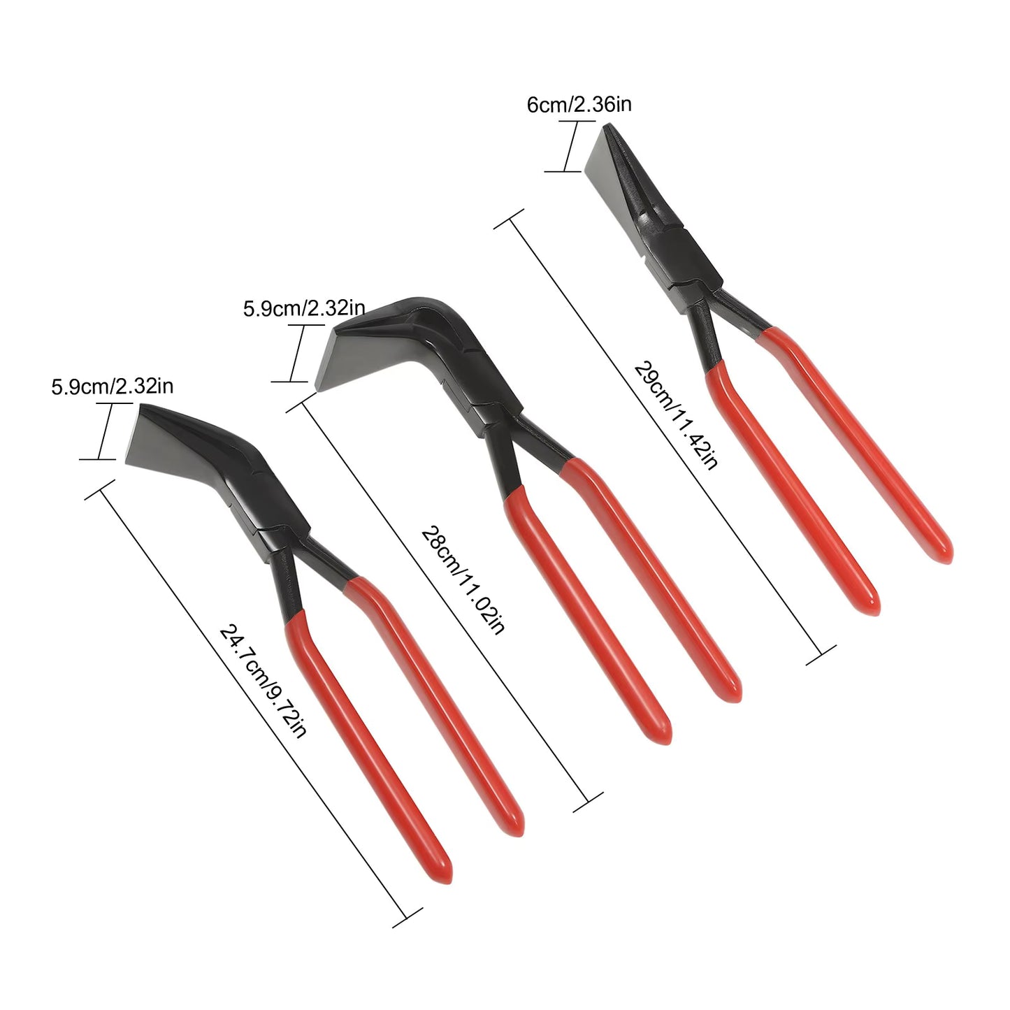 Jeu de pinces à cintrer tôle 3 pièces – Pince de pliage métal 45° 90° – Outil professionnel acier carbone