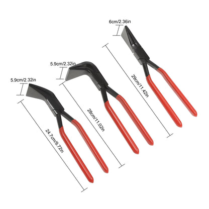 Jeu de pinces à cintrer tôle 3 pièces – Pince de pliage métal 45° 90° – Outil professionnel acier carbone