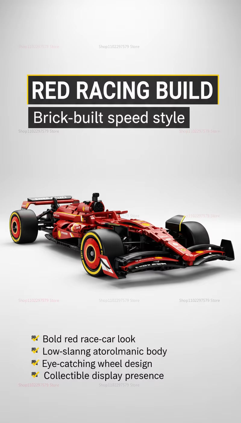 Voiture de Course en Blocs de Construction 1188 Pièces – Modèle Technique à Assembler – Véhicule Sport de Collection – Jeu Créatif