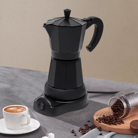 Cafetière Moka électrique 300 ml avec base