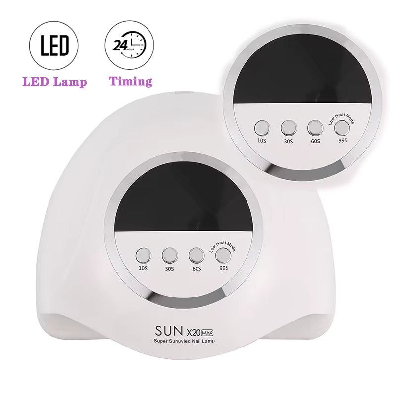 Lampe UV LED SUN X20MAX 72 LEDs pour Ongles – Sèche Vernis Gel Professionnel avec Écran LCD et Minuterie