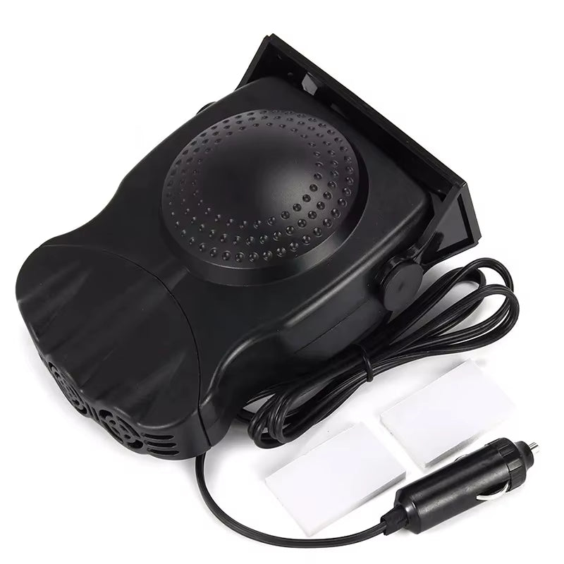 Dégivreur Pare-Brise Voiture 12V/24V – Chauffage Portable et Ventilateur Auto 2-en-1 – Désembueur Électrique pour Tableau de Bord – Accessoire Hiver Voiture