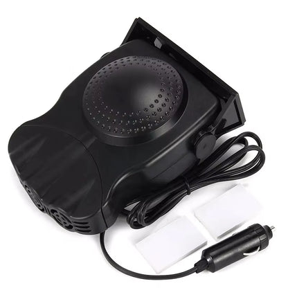 Dégivreur Pare-Brise Voiture 12V/24V – Chauffage Portable et Ventilateur Auto 2-en-1 – Désembueur Électrique pour Tableau de Bord – Accessoire Hiver Voiture